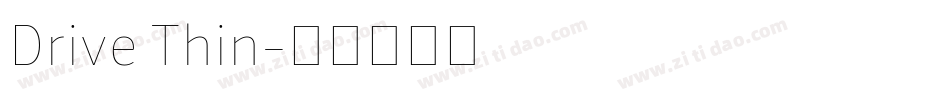 Drive Thin字体转换